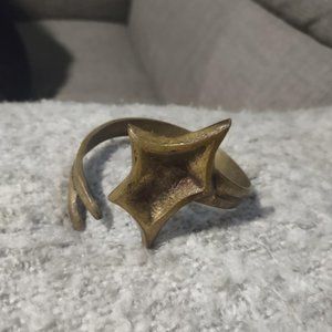 Brass Wraparound Cuff Bracelet